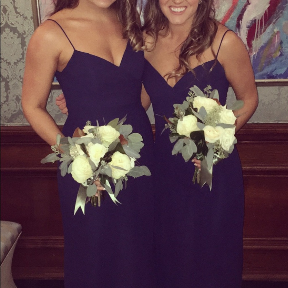 Hayley Paige Navy Bridesmaid Dress size 4